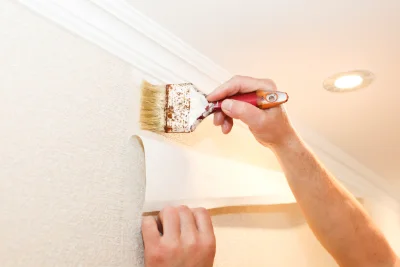 Pose de papier peint à la Boissière-du-Doré — revêtements muraux et toiles de verre